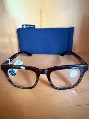 NEW Peepers Cavern Blue Light‎ Filtering Reading Glasses +2.25